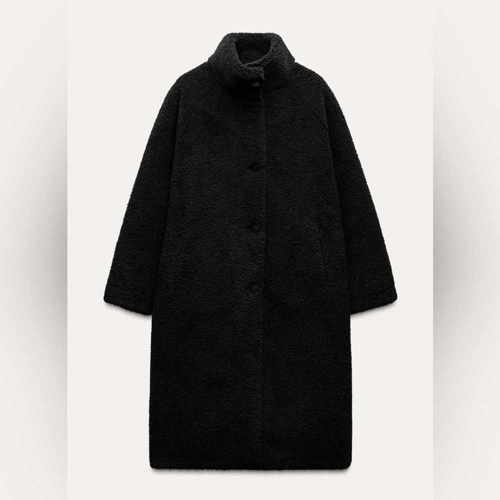 Zara Black Teddy Jacket